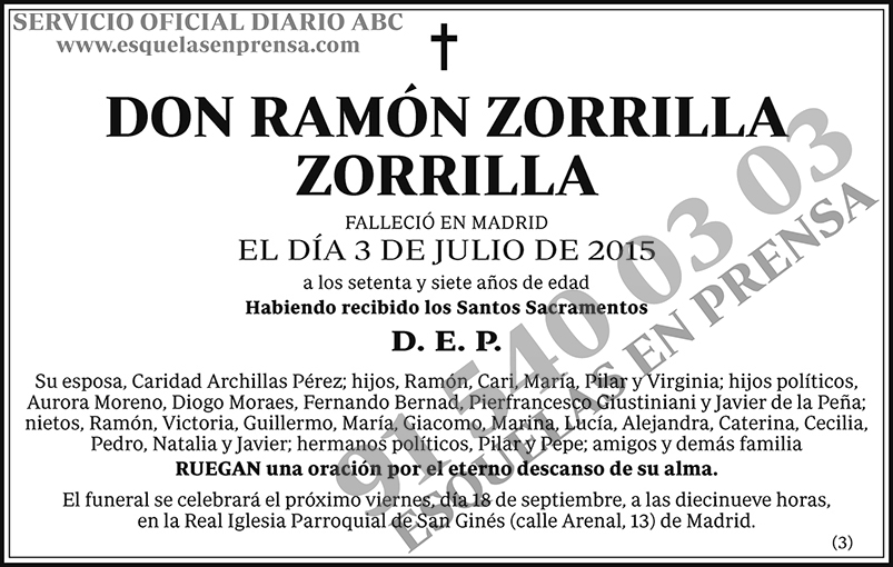Ramón Zorrilla Zorrilla